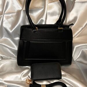 Elegant Black Handbag Set